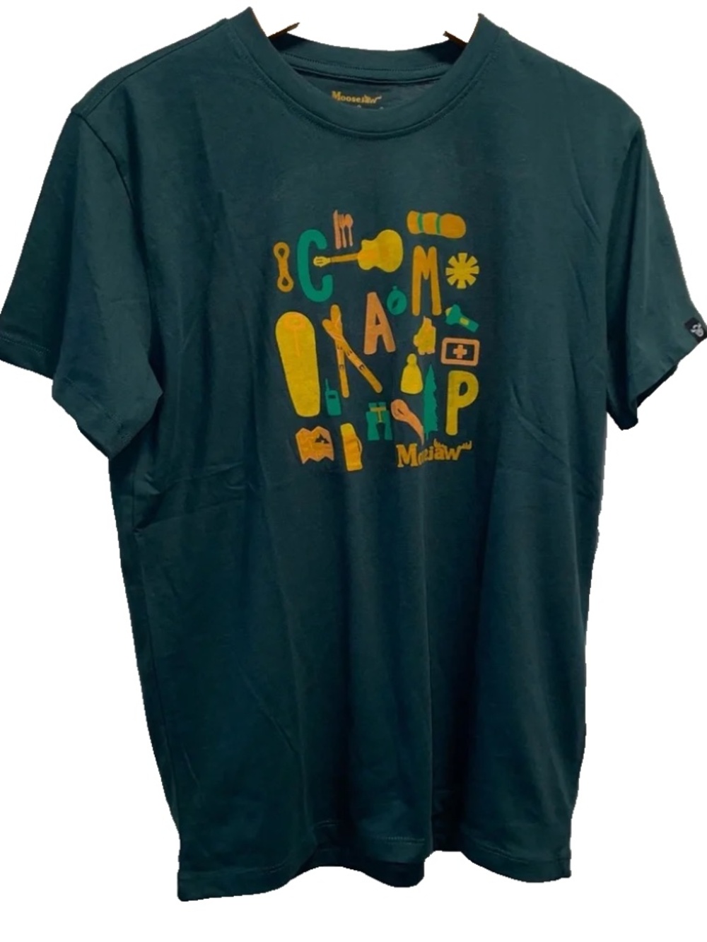 Moosejaw T Shirt Camping Large Women's Green NWT